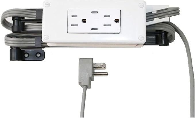 My Tidy Space PD30W USB-C 15 Amp Compact Drawer Docking Station Outlet Plugs by MyTidySpace