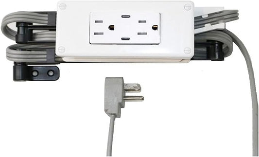 My Tidy Space PD30W USB-C 15 Amp Compact Drawer Docking Station Outlet Plugs by MyTidySpace