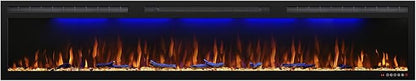 Electric Fireplace Recessed 88 inches, Insert and Wall Mounted Slim Fireplace - Image 2
