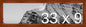 Frame It Easy 33 x 9 Russet Wood Frame by FrameItEasy