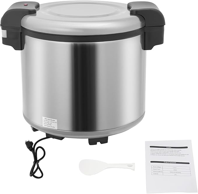 6.08Gal Commercial Rice Warmer Electric Non-Stick Pot Adjustable Temperature - Image 9