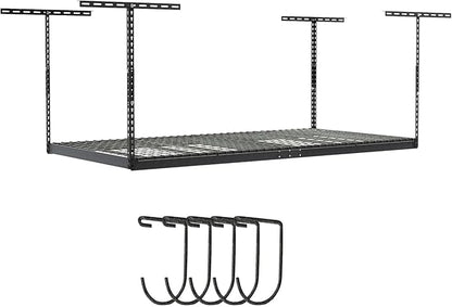 SafeRacks 4x8 Overhead Garage Storage Rack Heavy Duty by SafeRacks