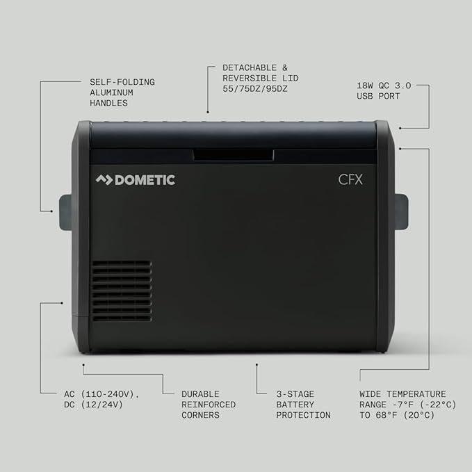 Dometic CFX Electric Cooler | Portable Freezer | CFX5 & CFX3 Series | AC/DC or - Image 3