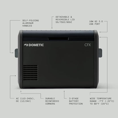 Dometic CFX Electric Cooler | Portable Freezer | CFX5 & CFX3 Series | AC/DC or - Image 3