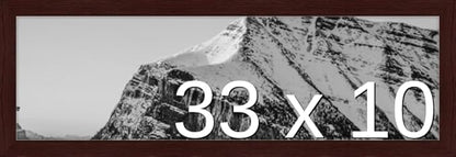 Frame It Easy 33 x 10 Merlot Wood Frame by FrameItEasy