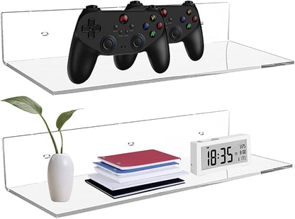 17 Inches Acrylic Shelves, Wall Mounted Shelves - Image 4