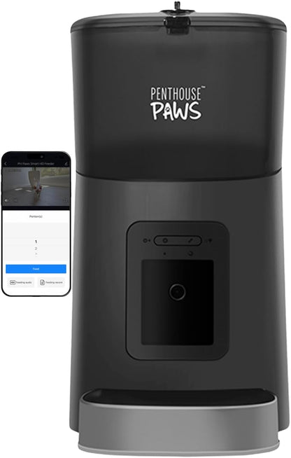 Penthouse Paws Smart HD Automatic Pet Feeder, 6L Dry Food Capacity, 1080p Camera - Image 2