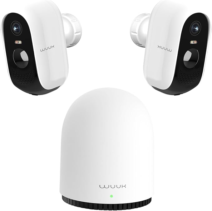 WUUK Security Cameras Wireless Outdoor, Indoor Camera, Home Surveillance System by WUUK