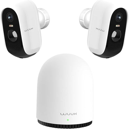WUUK Security Cameras Wireless Outdoor, Indoor Camera, Home Surveillance System by WUUK