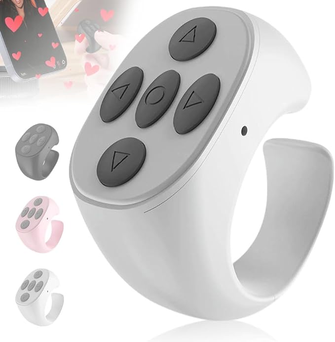 Fingertip Wireless Bluetooth Remote Control, 2026 New Bluetooth Ring Scroller by Unknown