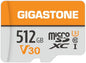 GIGASTONE 512GB Micro SD Card, for Surveillance, Security Camera, Action Camera by Gigastone