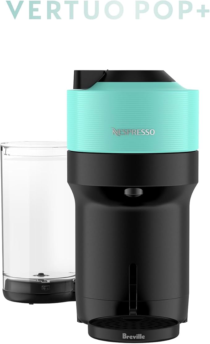 Nespresso Vertuo Pop+ Coffee and Espresso Maker by Breville, Aqua Mint - Image 2