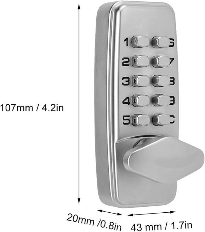 Keyless Entry Smart Door Lock, Deadbolt Digital Electronic Lock - Image 3