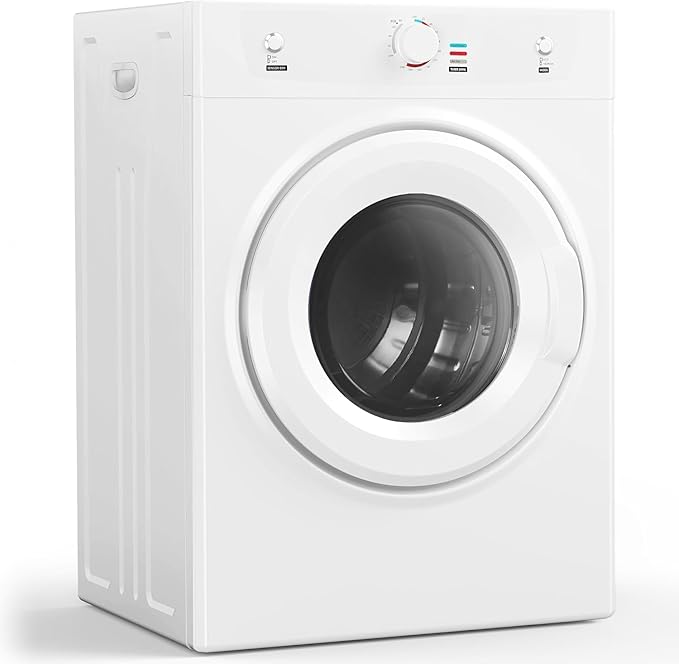 3.5 Cu.Ft. Clothes Dryer, 1500W Portable Dryer, 26.4 LBS Drying Machine by GLEEDELISH