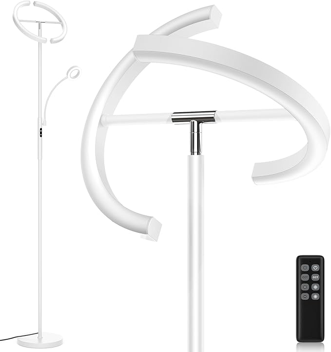 SIBRILLE White LED Floor Lamp by SIBRILLE