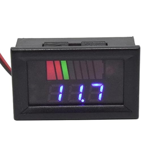 Battery Charge Level Indicator Car Battery Capacity Meter Tester Checker by Nirelief