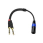 Jozzai 6.35mm Dual TRS to XLR Male Cable by Jozzai