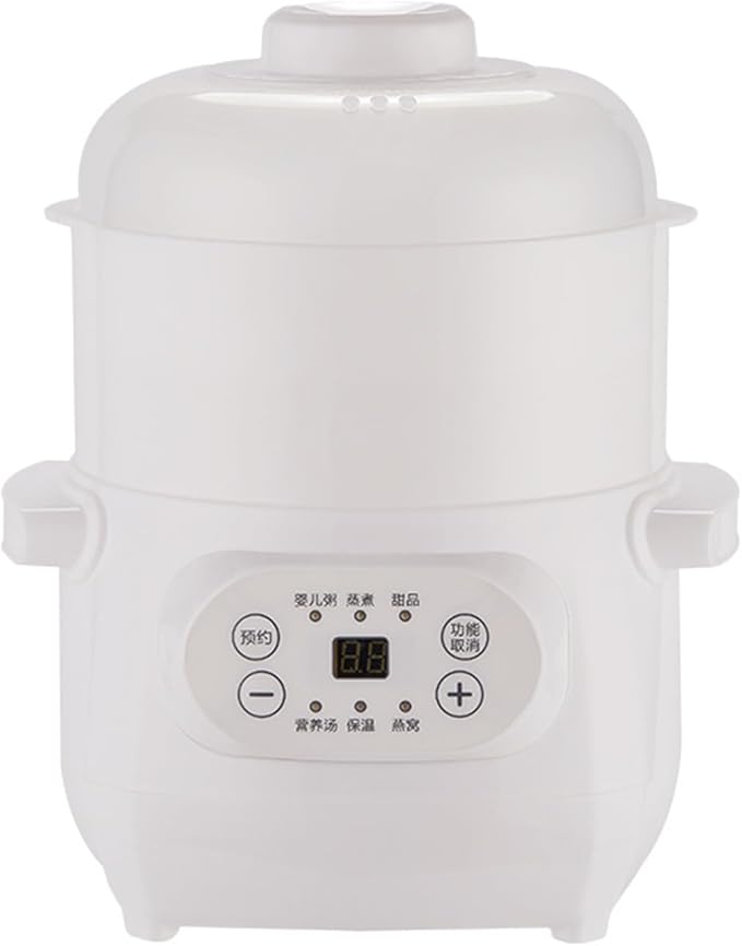 1L Ceramic Stew Pots Electric Porridge Soup Cooker by Unknown