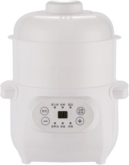 1L Ceramic Stew Pots Electric Porridge Soup Cooker by Unknown
