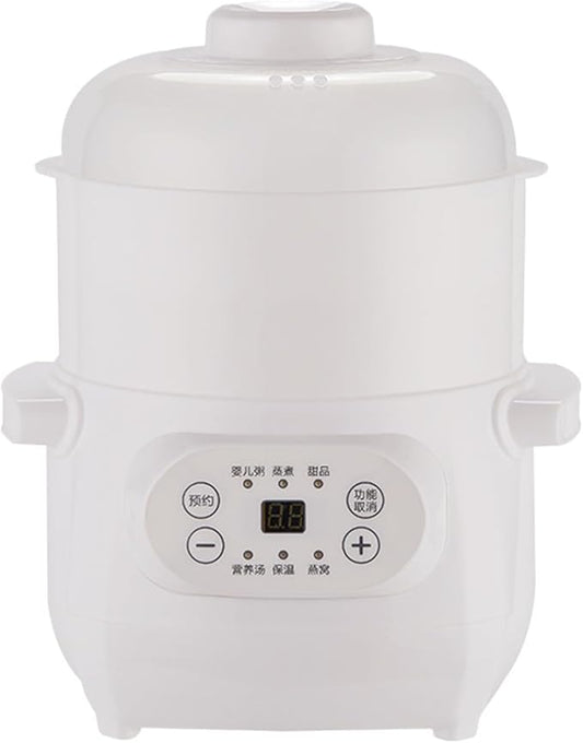 1L Ceramic Stew Pots Electric Porridge Soup Cooker by Unknown