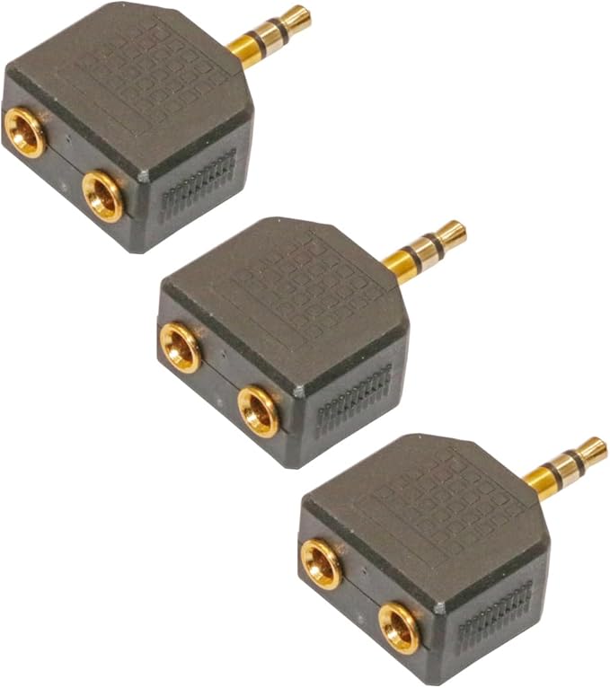 ZJKJHJY 3.5mm Audio Splitter Adapter, 1/8 inch Male to 2X Female Y-Connector - Image 4