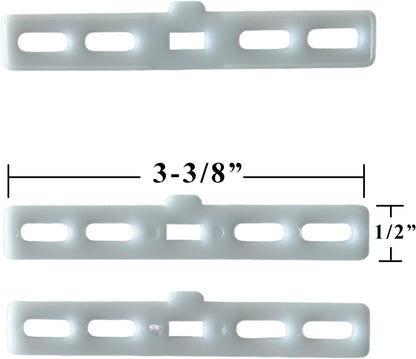 Vertical Blind Plastic Insert - for Top Fabric Pocket to Hold Vanes (12 Pack)