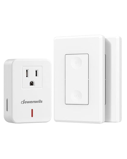 DEWENWILS Wireless Remote Wall Switch and Outlet, Plug in Remote Control Outlet by DEWENWILS