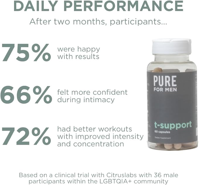 Pure for Men T-Support Supplement | Vegetarian Total Support for Men - Image 6
