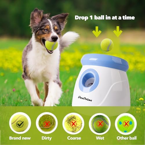 pet prime automatic dog ball thrower launcher for showing dimensions