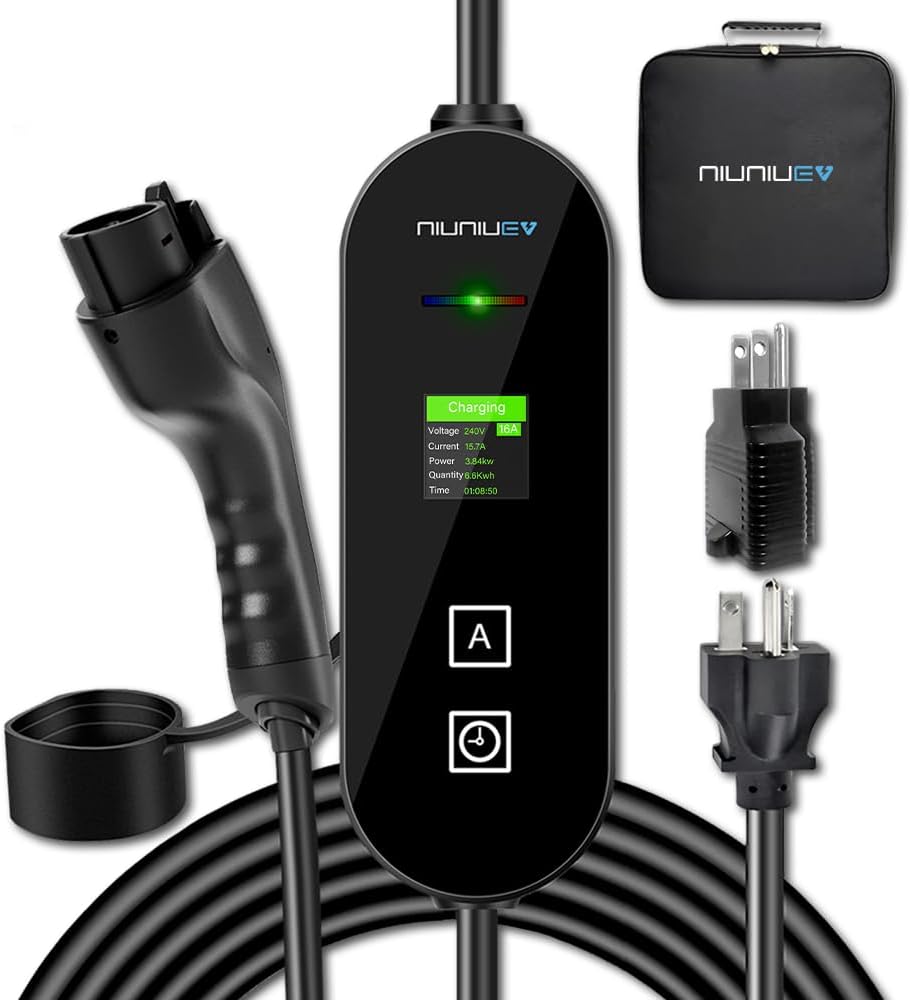Level 1+2 EV Charger,8~16Amp Electric Vehicle Charging Station