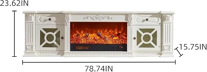 Modern Electric Fireplace Heater - Image 2