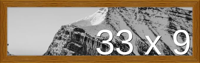 Frame It Easy 33 x 9 Hazel Wood Frame by FrameItEasy