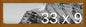 Frame It Easy 33 x 9 Hazel Wood Frame by FrameItEasy