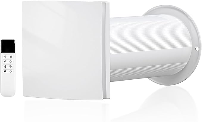 LINGGONGAIR Room Ventilation Fan 4-inch 5W EC Motor, Two-Way Wall Exhaust Fan by Unknown
