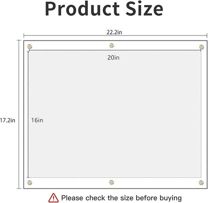 Kalami 3Pack 16x20 Clear Acrylic Wall Mount Picture Frame Self Adhesive - Image 2