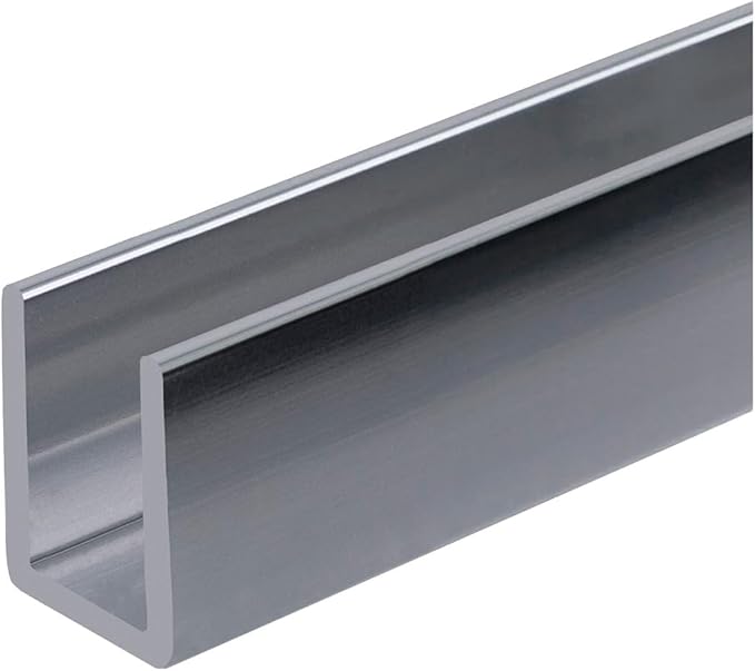 Brixwell SDCD38BS-CCP24 Brushed Stainless 3/8" Fixed Panel Shower Door Deep - Image 2