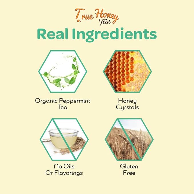 True Honey Peppermint Tea Bags - Image 4