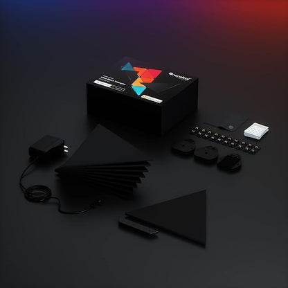Nanoleaf Shapes Black Triangle LED Wall Lights, Smart RGBW Gaming Lights - Image 8