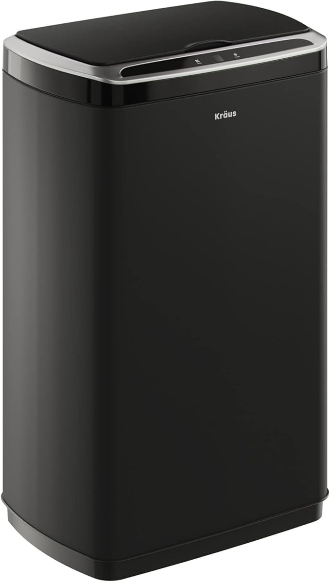 Kraus GarbagePro Rectangular 13 Gallon Hands-Free Motion Sensor Trash Can - Image 19