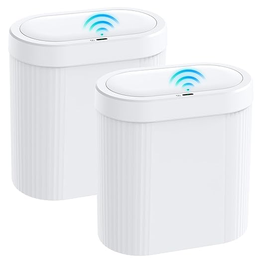 2 Pack 5 Gallon Bathroom Trash Can by SecureSpacesCleanerPlaces