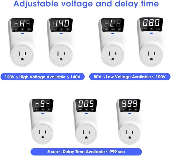 Smart Surge Protector Voltage Stabilizer Fireproof UL94V-1 Wall Mount Surge - Image 4