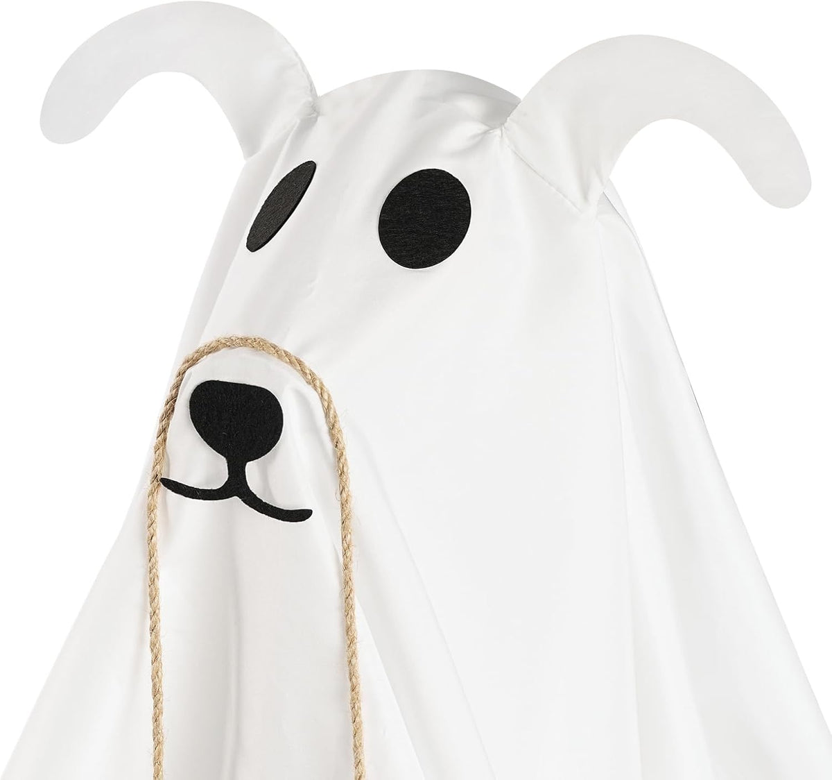 Halloween Decorations, 2 Pack 2.3 FT Light-Up Spooky Ghost Dog with 2 Sign