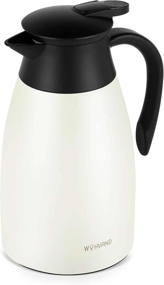 51 Oz Thermal Coffee Carafe, Stainless Steel Insulated Vacuum coffee crafts to by WYHVAND
