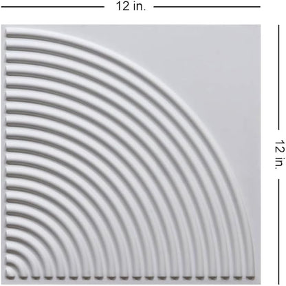 From Plain To Beautiful In Hours 9002 Arc Swell PVC 12 in x 12 in Peel and - Image 3