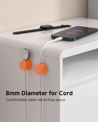 9 Pack Cord Organizer, Spring Cable Management, Adhesive Cute Cable Holder Clips - Image 5