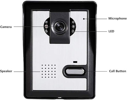 AMOCAM Video Door Phone System, 4.3 Inches Clear LCD Monitor Wired Video - Image 6