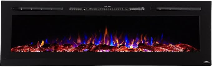 Touchstone Smart Electric Fireplace-The Sideline 72" Wide-in Wall Recessed - Image 10