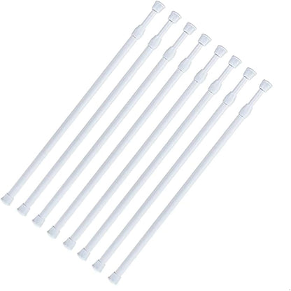 Tension Rods 28 to 48 Inches 8 Pack,Tension Curtain Rod,Spring Tension Rods,Adjustable Extension Spring Rods Closet Rod for Windows,Kitchen, Bathroom,Cupboard,Wardrobe