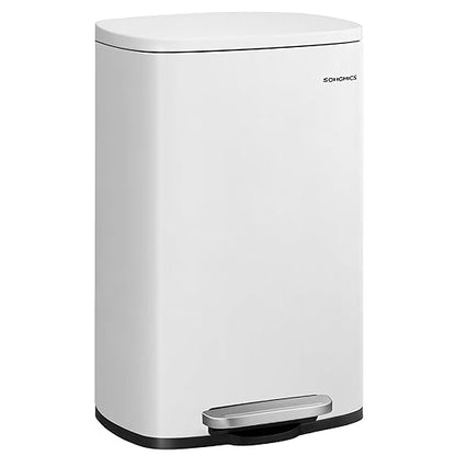 SONGMICS 13 Gallon Trash Can, Stainless Steel Kitchen Garbage Can, Recycling or by SONGMICSbySONGMICSHOME
