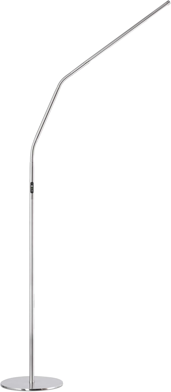 Daylight Slimline 4™ LED Floor Lamp in Brushed Steel by DaylightCompany-USA
